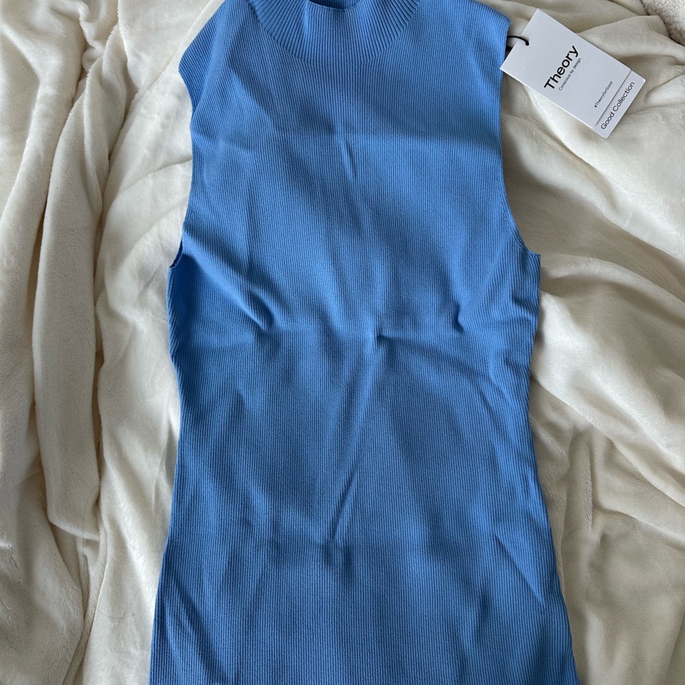 Theory Women's Sky Blue Tank Top